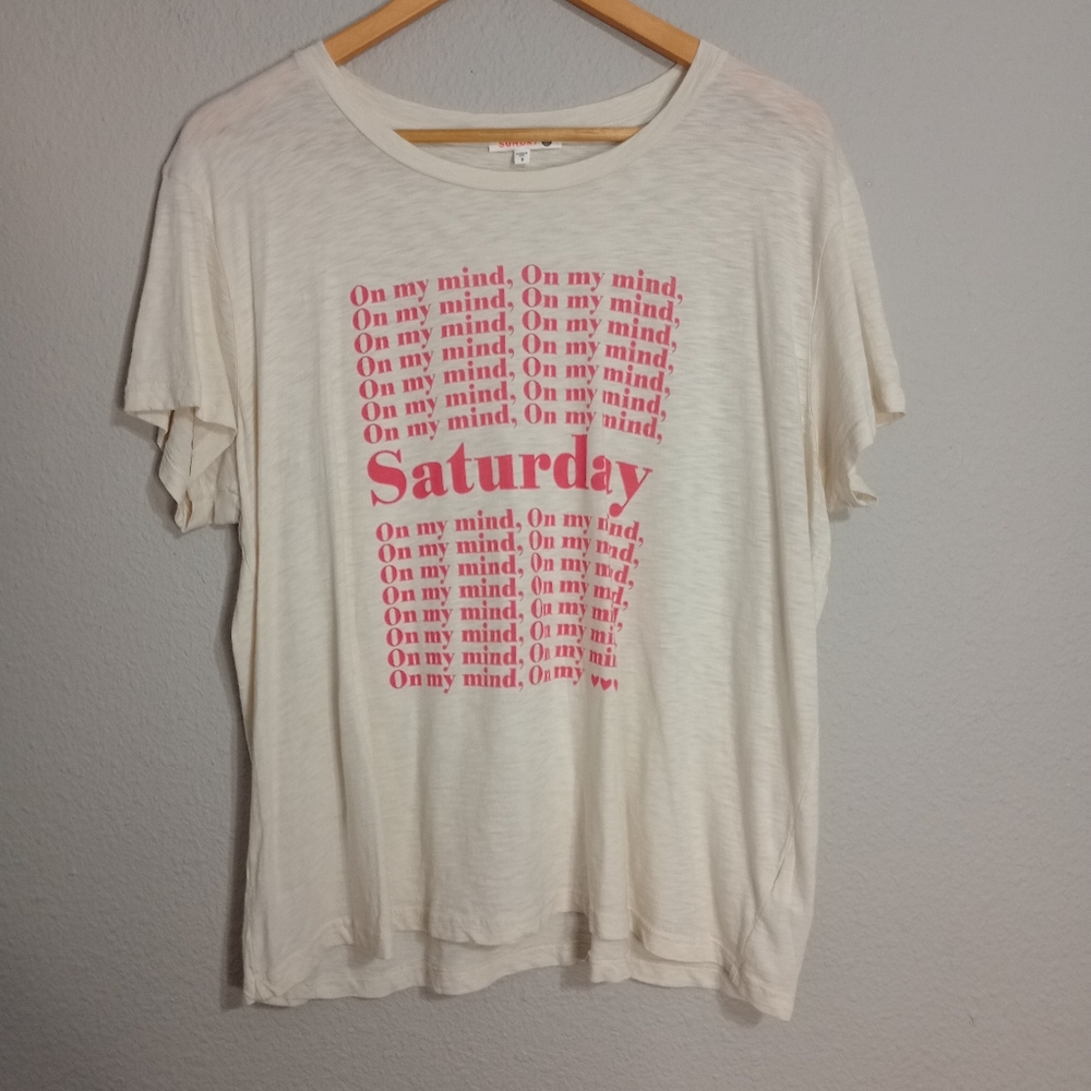 Sundry Saturday On My Mind Short Sleeve Tee - Picture 3 of 9